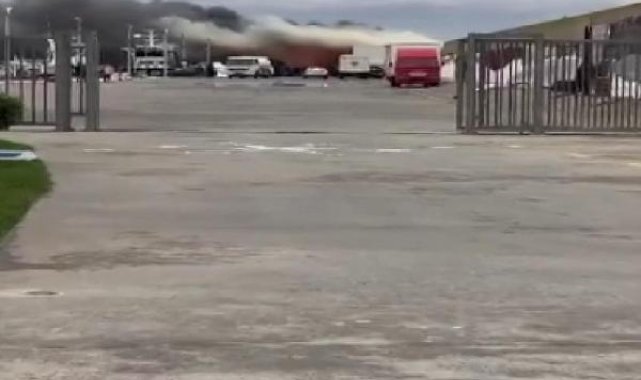 Gürpınar Balık Hali'nde yangın-1