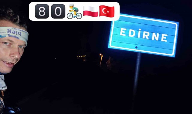 Hastalığıyla mücadele için 100 gün bisiklet sürecek Polonyalı Türkiye'de