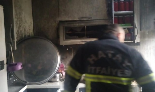 Hatay'da mesken yangını çıktı