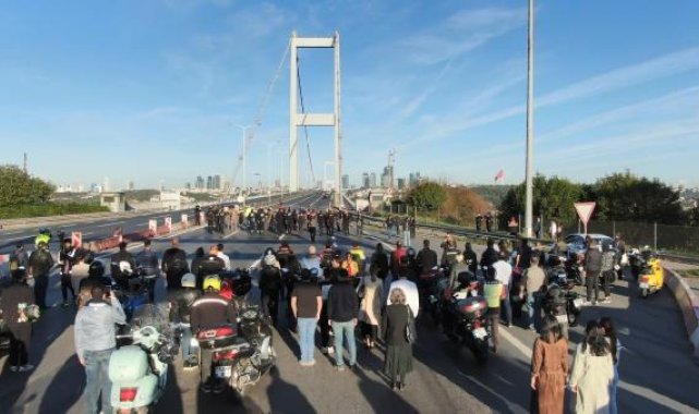 Havadan fotoğraflarla 15 Temmuz Şehitler Köprüsü'nde 09.05