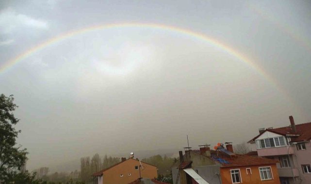 Hisarcık'ta gökkuşağı