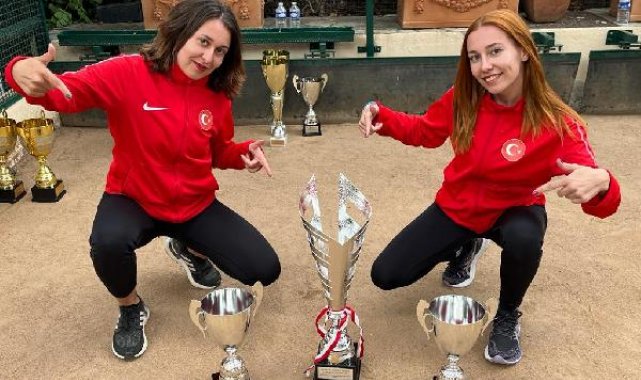 İnci ve kardeşi Buket'ten boccede dünya ve Avrupa şampiyonalarında 10 altın madalya