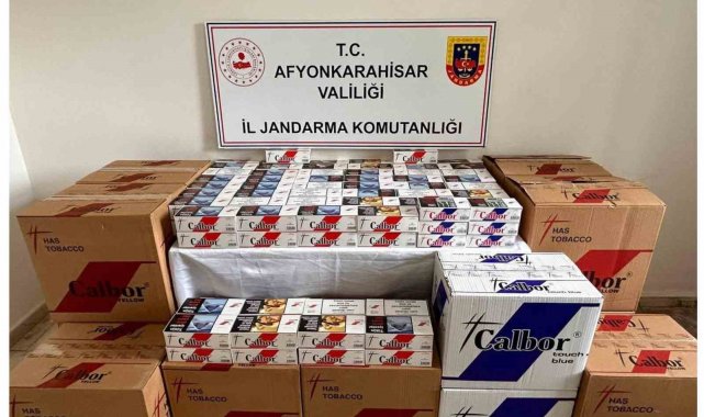 Jandarma 140 bin adet makaron ele geçirdi