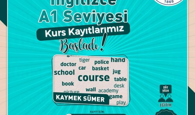 KAYMEK, İngilizce A1 seviyesi 2. Grup kurs kayıtlarını başlattı