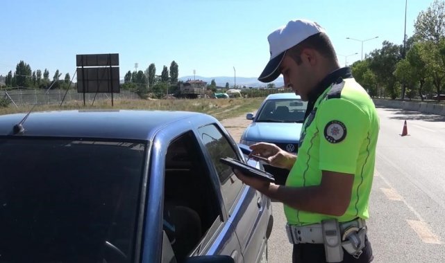 Kırıkkale'de 109 araç trafikten men edildi