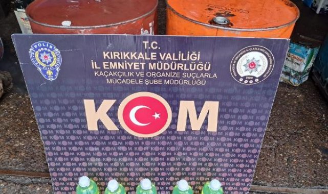 Kırıkkale'de 350 litre kaçak akaryakıt ele geçirildi