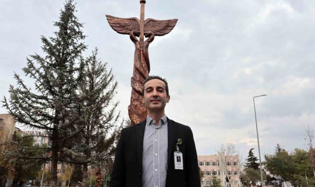 Kuruyan ağaçlar sanat eserine dönüştü
