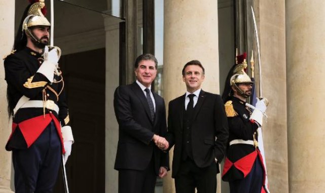 Macron, Barzani ile görüştü