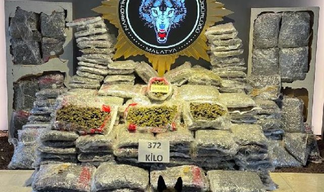 Malatya'da 372 kilogram skunk ele geçirildi
