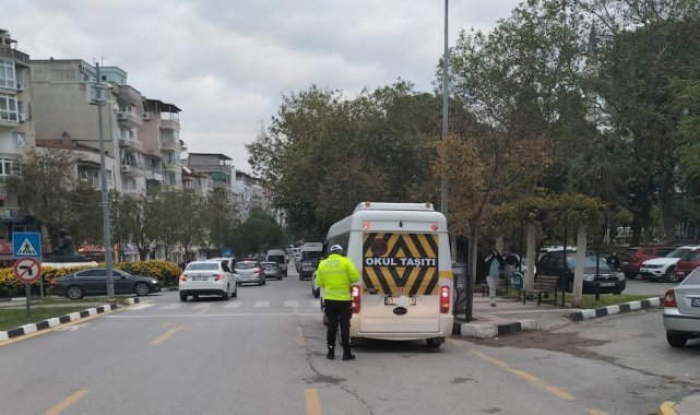 Manisa'da 304 okul servis aracından 6'sına ceza