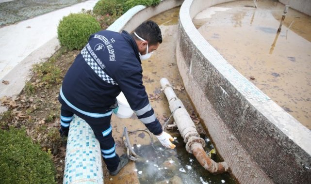 Merkezefendi Belediyesi'nden kış dönemi ilaçlama seferberliği