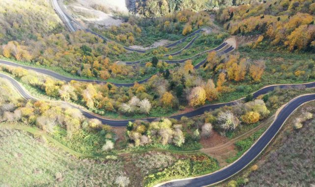 Mesudiye-Akpınar yolu asfaltlandı