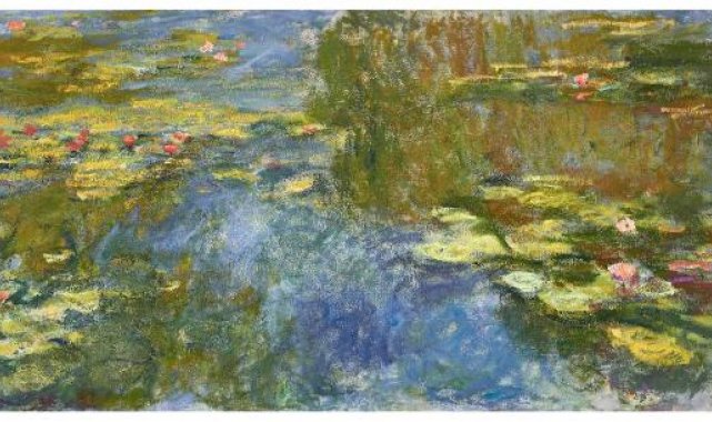 Monet'nin su nilüferleri serisinden bir tablosu, 74 milyon dolara satıldı
