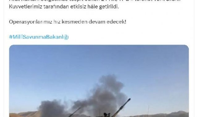 MSB: 2 terörist etkisiz hale getirildi
