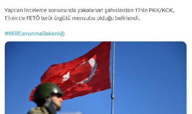 MSB: Yunanistan'dan Türkiye'ye gönderilmeye çalışılan 3 kişi yakalandı
