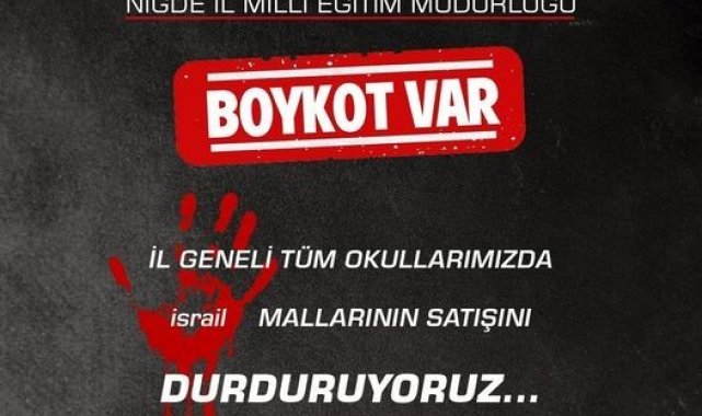 Niğde Milli Eğitim Müdürlüğü ildeki tüm okullarda boykot kararı aldı