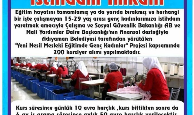 "Yeni nesil mesleki eğitimde genç kadınlar" projesi başladı