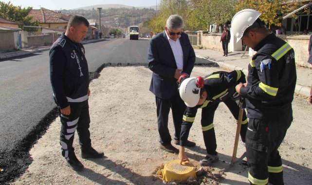 Sağlık mahallesinde asfalt çalışmasında sona gelindi