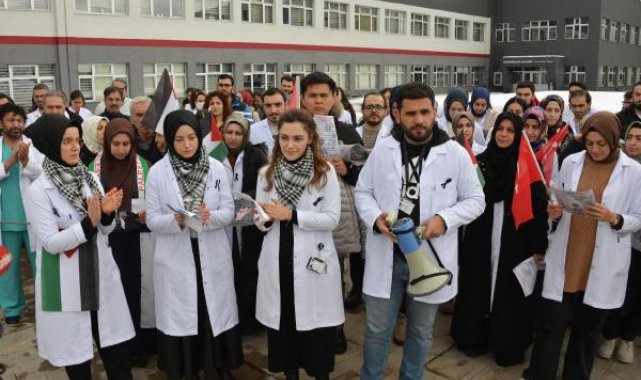 Sağlıkçılardan Gazze'deki meslektaşlarına destek açıklaması