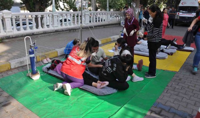 Salihli'de gerçeği aratmayan tatbikat