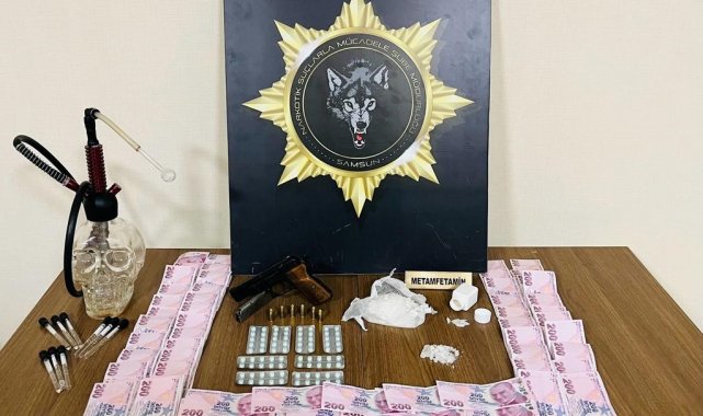 Samsun'da uyuşturucuyla yakalanan 2 kişi gözaltına alındı
