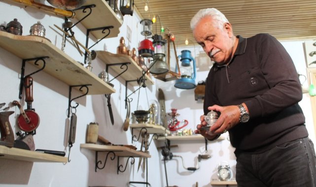 Sıla hasreti nostalji tutkusuyla birleşti antika eşyaları restore ettiği baba ocağında sergiliyor