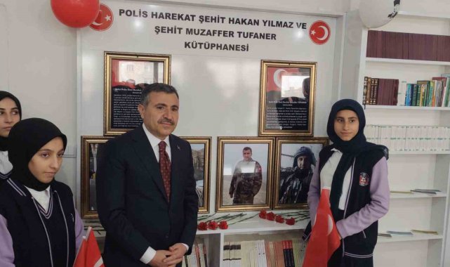 Şırnak'ta şehit polisler adına kütüphane açıldı