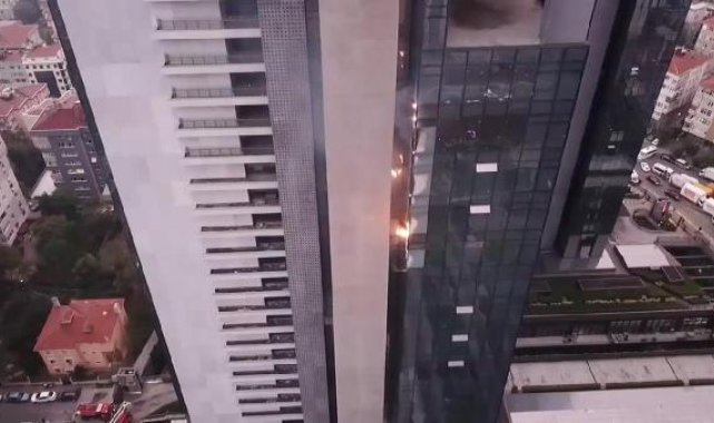 Şişli'de iş merkezinde yangın-1