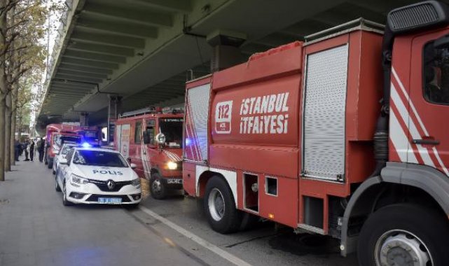 Şişli'de tadilat sırasında rezidansın dış cephesi yandı