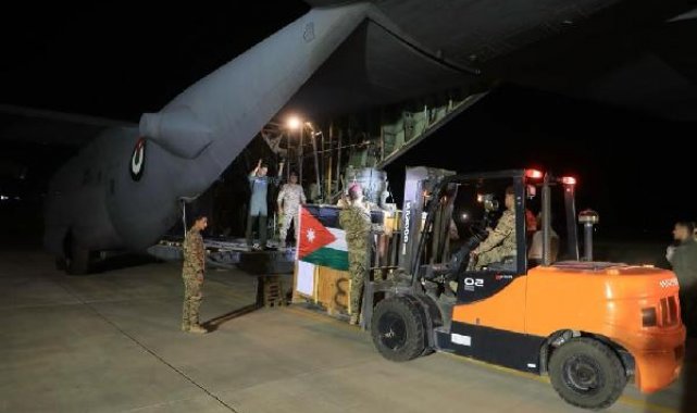 Ürdün Hava Kuvvetleri'nden insani yardım 'operasyonu'