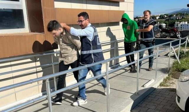 Urla'da 2 iş yerinden hırsızlık yapan şüpheliler yakalandı