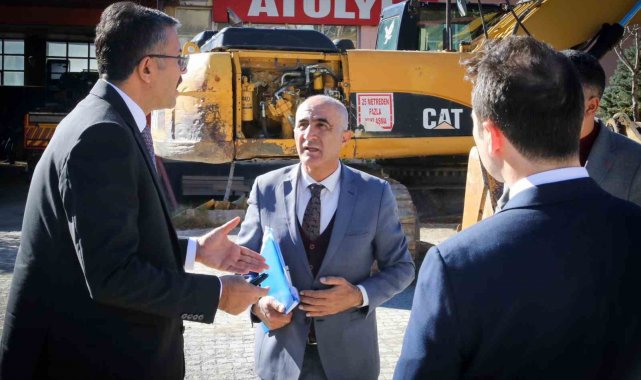 Vali Ali Çelik, kamu yatırımlarını denetledi
