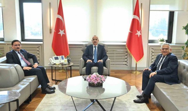 Vali Çiçek ve Başkan Büyükkılıç'tan Bakan Uraloğlu'na ziyaret