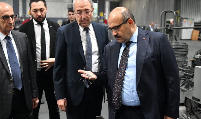 Vali İsmail Ustaoğlu'ndan fabrika ziyareti