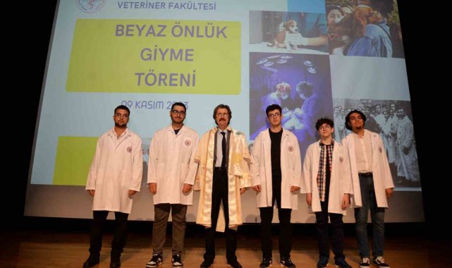 Veteriner hekim adayları beyaz önlüklerini giydi