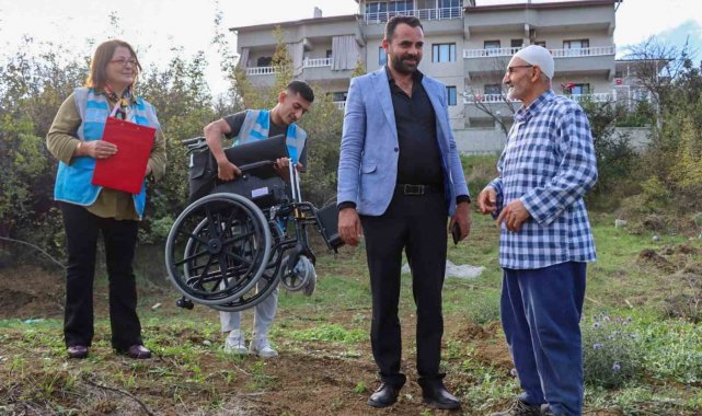 Yalova Belediyesi tekerlekli sandalye talebini yerine getirildi