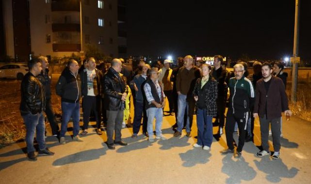 Yüksek voltajdan elektronik cihazlarının bozulduğunu öne süren mahalleliden protesto