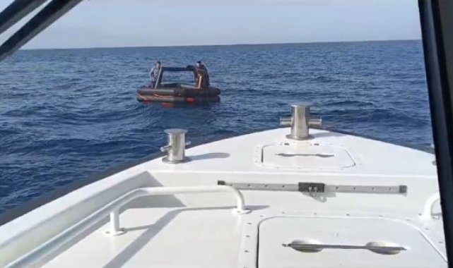 Yunan unsurlarınca Türk karasularına itilen 132 kaçak göçmeni Sahil Güvenlik kurtardı