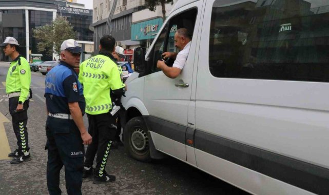 Zabıtadan okul servislerine yönelik denetim