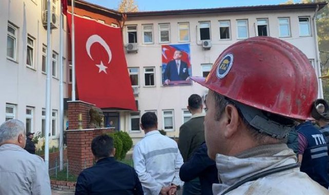 Zonguldak'ta madencilerden Ata'ya saygı