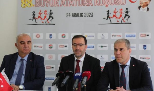 88'inci Büyük Atatürk Koşusu 24 Aralık Pazar günü koşulacak