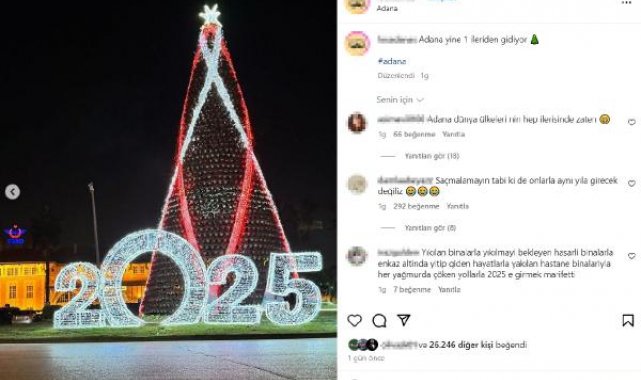 Adana'da 'Bir sene ileri' şakası; 'Hoş geldin 2025'