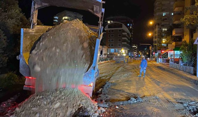 Alanya'da drenaj çalışması