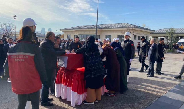 Ankara'da trafik kazasında şehit olan Bakan koruması polis memuru için tören düzenlendi