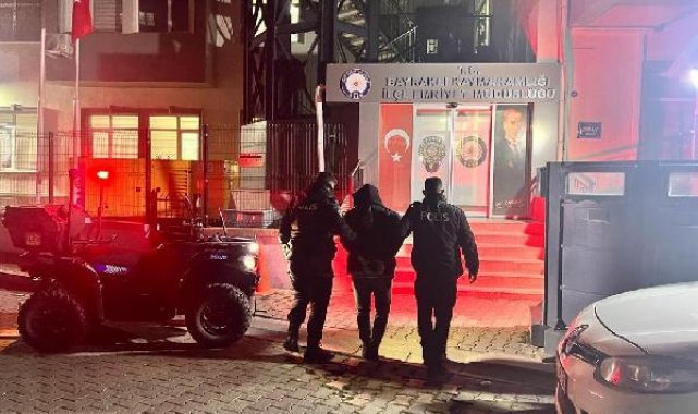 Aranan şüpheliyi ATV'li polisler yakaladı