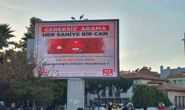 Aydın'da 112'den duyarlılık çağrısı: "Gereksiz arama, her saniye bir can"