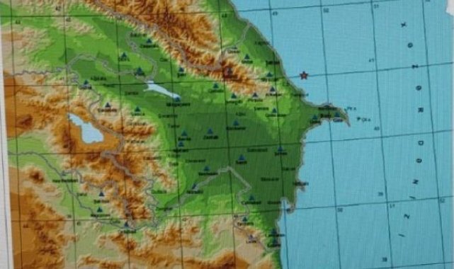Azerbaycan'da 5.6 büyüklüğünde deprem meydana geldi