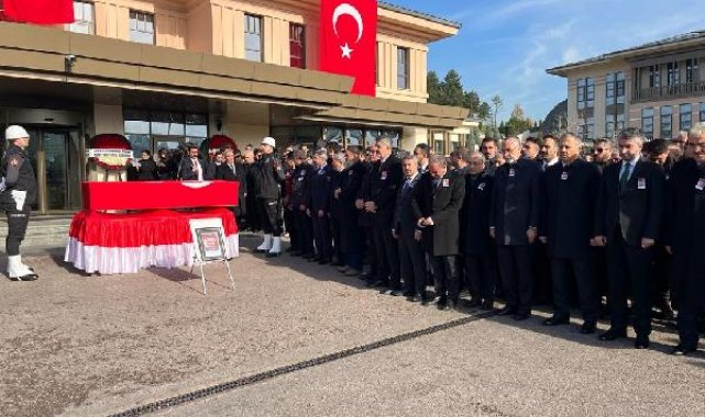Bakan Göktaş'ın koruma polisi şehit Musa Erdem için Külliye'de tören