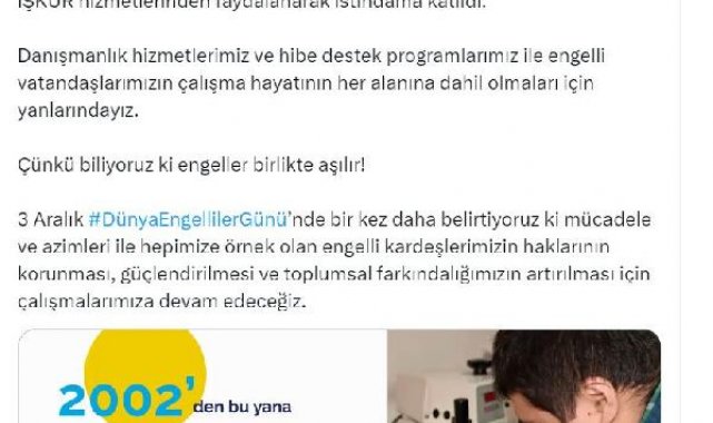 Bakan Işıkhan: 463 bin 270 engelli vatandaşı işe yerleştirdik
