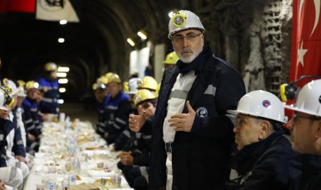 Bakan Işıkhan, maden işçileriyle buluştu